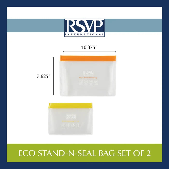 Eco Stand and Seal Bags set of 2