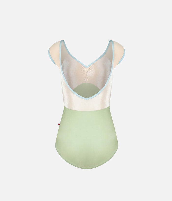 ELLI Ballet Leotard in GINKO, Cap Sleeve Dance Leotard