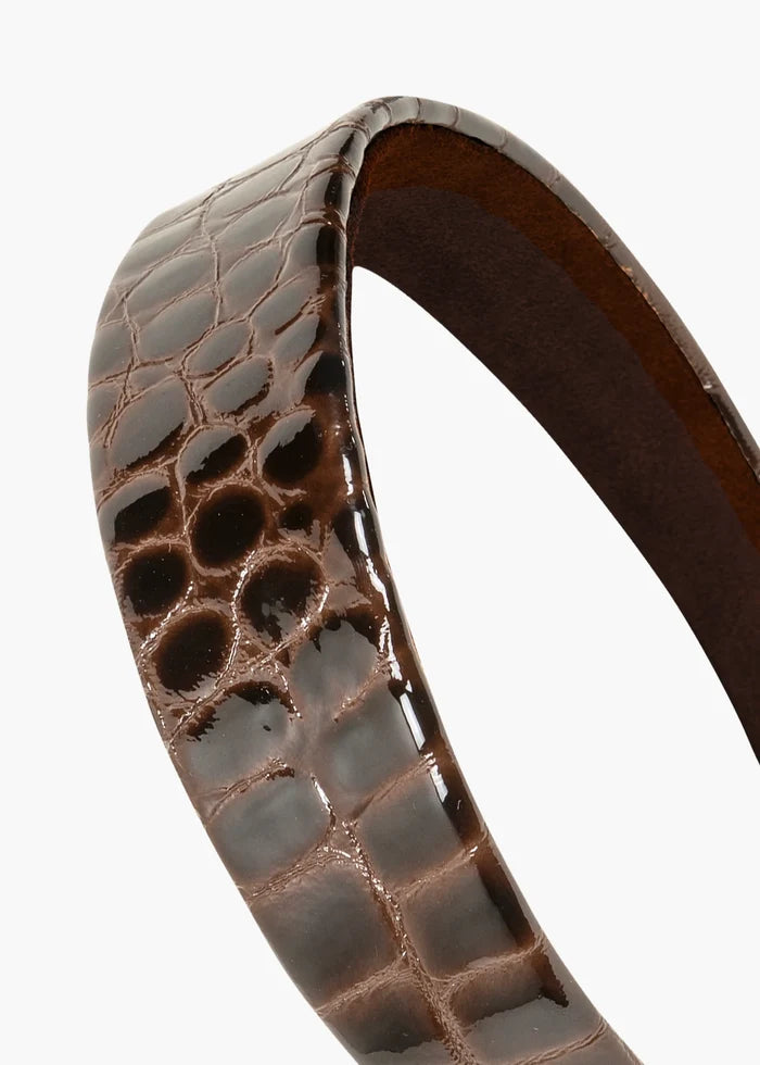 brown croc