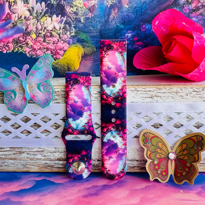 Enchanted Skies Print Silicone Band For Samsung Watch