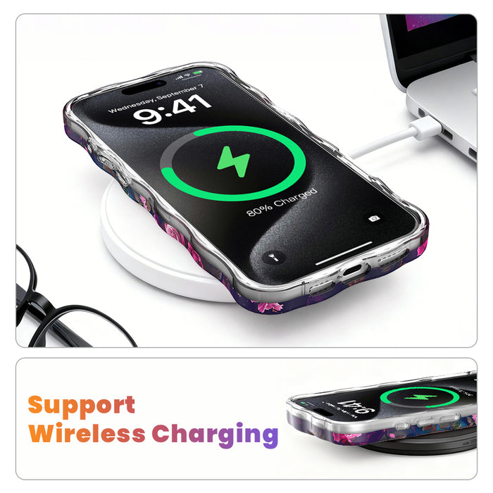 Enchanted Skies Wavy Luxe MagSafe Case for iPhone â â¨ Features & Benefits Wavy Luxe Edge Design â Sculp