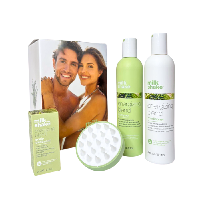milk_shake hair care products including bottles, box, and packaging on a white background