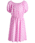 Epic Threads Big Girls Checker-Print Peasant Dress- Barely Pink