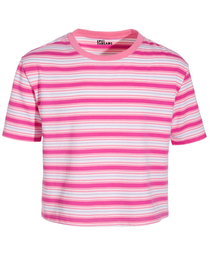 Epic Threads Big Girls Joy Striped T-Shirt