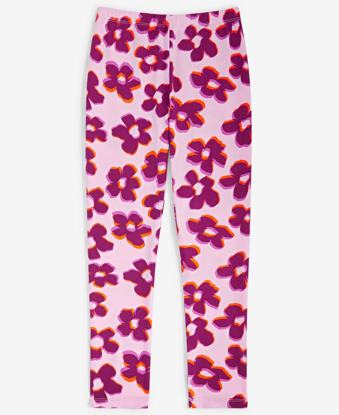 Epic Threads Girls Blurred Floral-Print Leggings- Rosy Pink