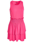 Epic Threads Girls Solid Smocked Dress- Pink Lightening