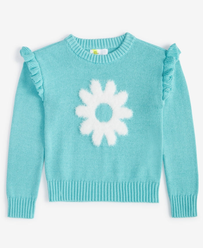 Epic Threads Toddler Girls Flower Ruffled Sweater