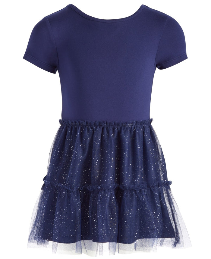 Epic Threads Toddler Girls Glitter Tulle Dress- Medieval Blue