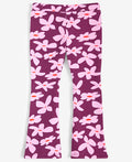 Epic Threads Toddler Girls Groovy Floral-Print Flared Pants- Magenta Purple