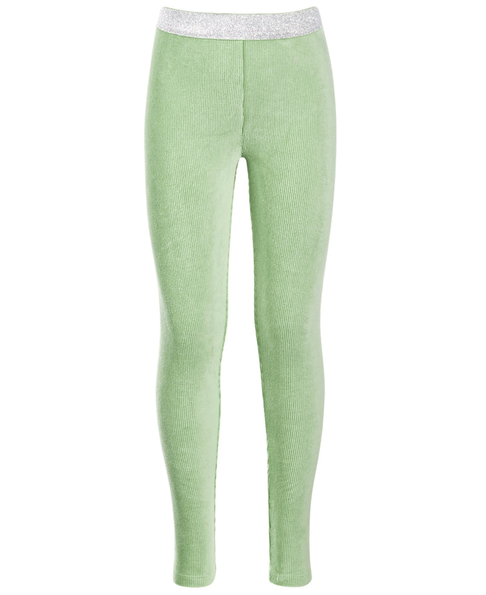 Epic Threads Toddler & Little Girls Ribbed Velour Leggings - Mineral Green