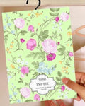 Eternia Jasmine wardrobe scented sachet with floral rose and vine design