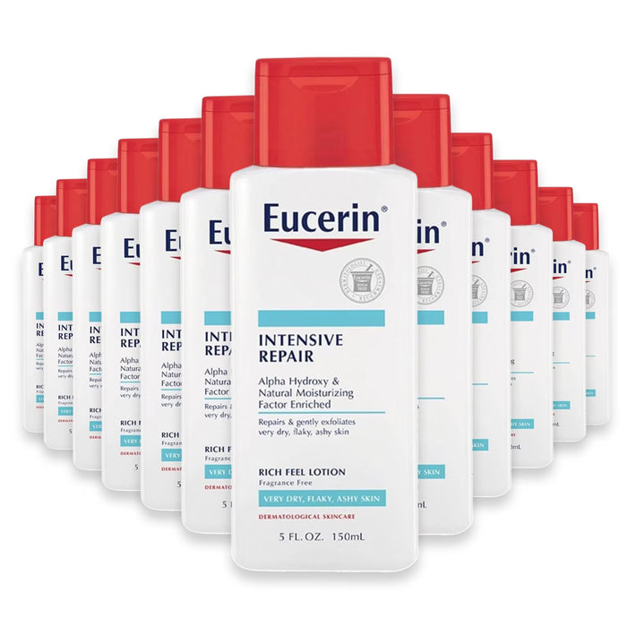 Eucerin Intensive Repair Body Lotion for Very Dry Skin, 5 oz - 12 Pack