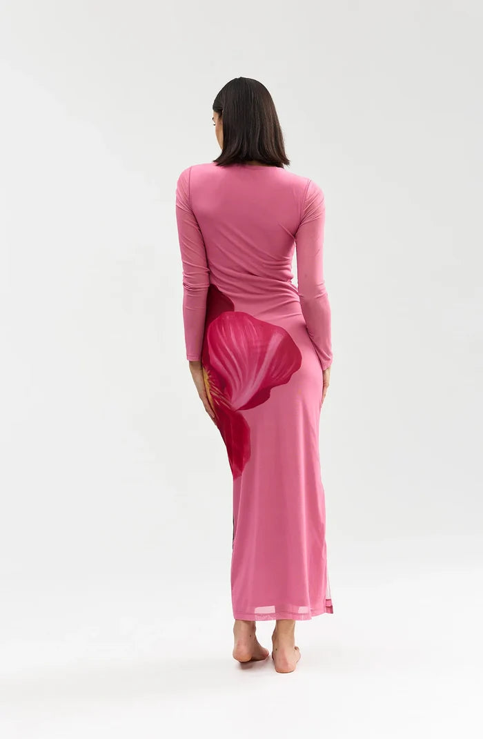 EZLI MESH DRESS in Dusty Iris by Aston Studio