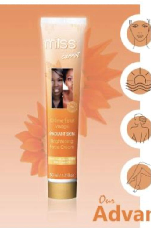 FAIR AND WHITE Miss White Carrot Brightening face Cream  50mL  1.7 oz