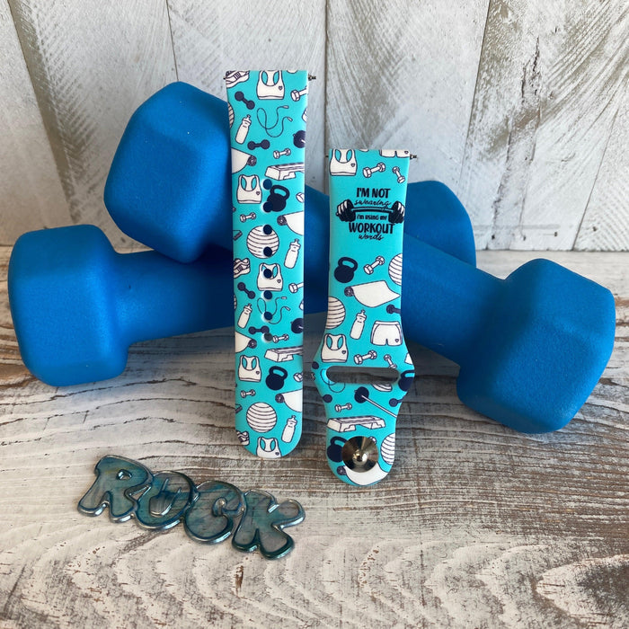 Fancy Workout Print Silicone Band For Samsung Watch - Fancy Bands