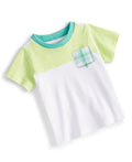 First Impressions Baby Boys Colorblock T Shirt - Lime Peel
