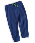 First Impressions Baby Boys Knee Patch Joggers - Navy Sea