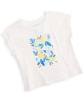 First Impressions Baby Girls Jungle Hangout Graphic T-Shirt - Angel White