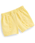First Impressions Baby Girls Swiss Dot Woven Cotton Ruffled Shorts - Snapdragon