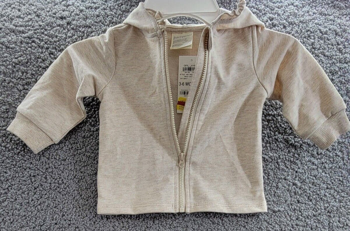 First Impressions Full Zip Hooded Sweater- Wild Oath Heather