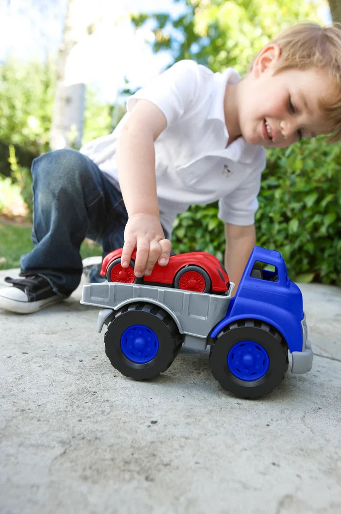 Flatbed Truck with Race Car