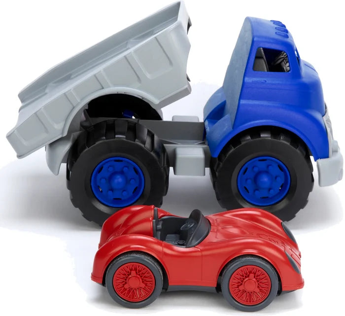 Flatbed Truck with Race Car