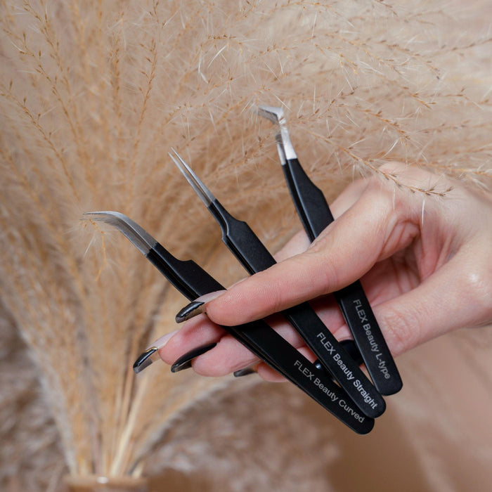 FLEX Beauty Curved Tweezers - The Beauty House Shop