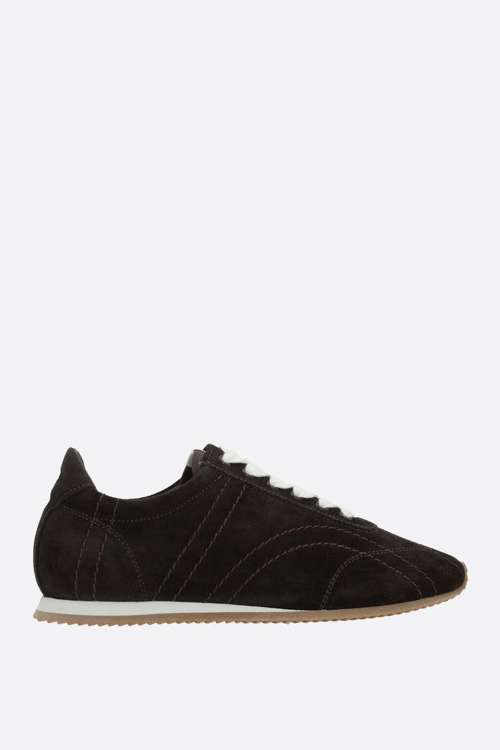 flex suede sneakers