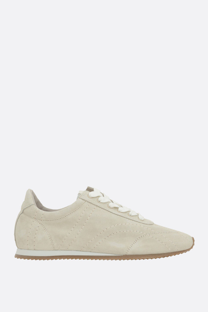 flex suede sneakers