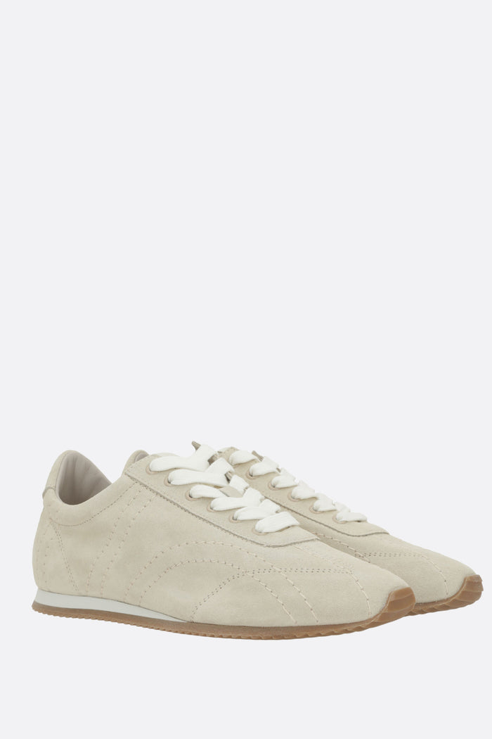 flex suede sneakers