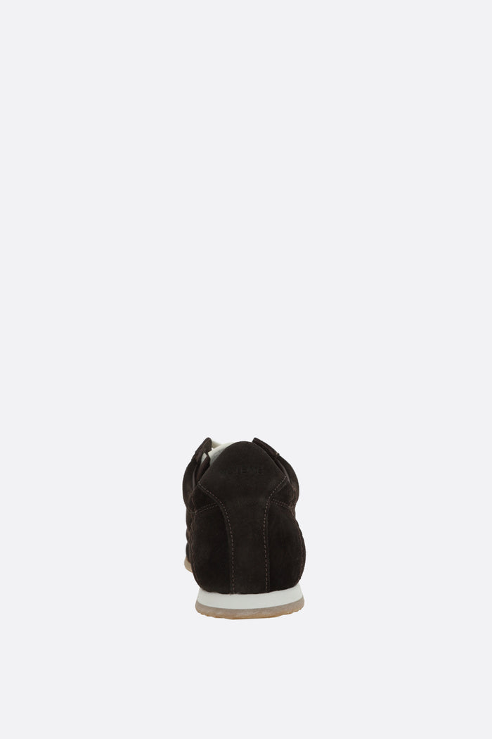 flex suede sneakers