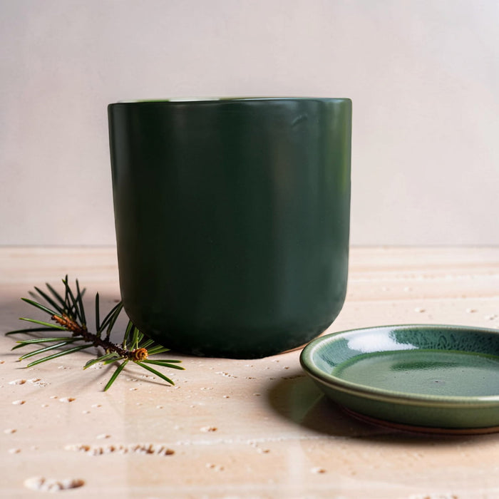 Forest Green Ceramic Candle | Classic Fragrances