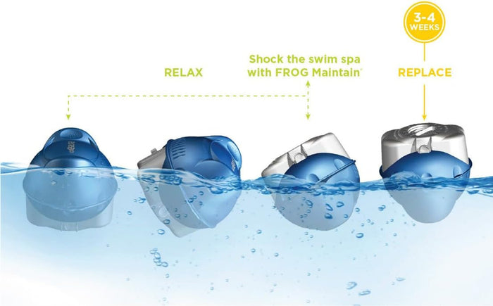 frog ease smartchlor cartridge for swim spas use up to 75 less chlorine