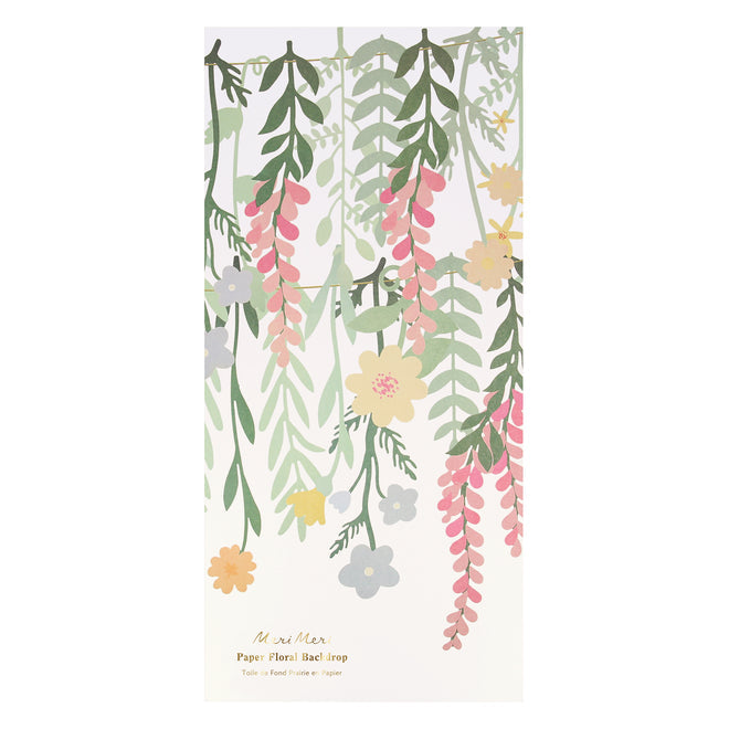 Meri Meri - Garland - Floral Paper Backdrop - Pack