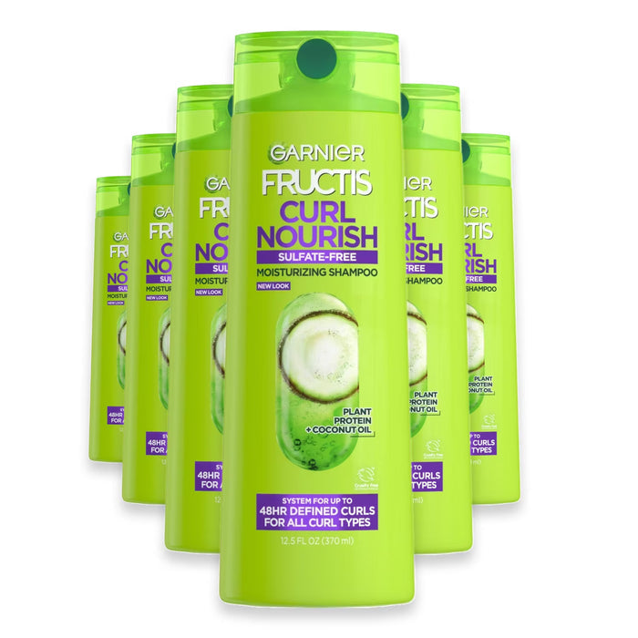 Garnier Fructis Curl Nourish Sulfate Free Shampoo 12.5 oz - 6 Pack