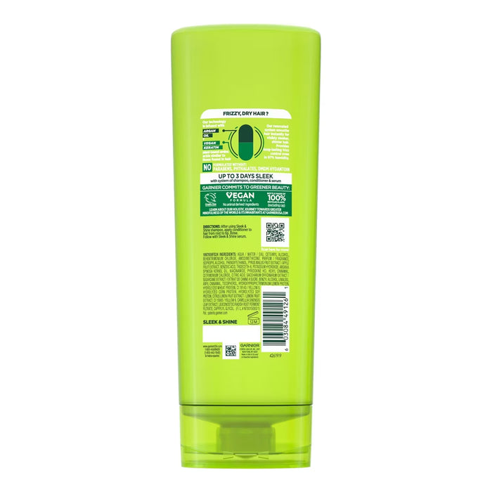 Garnier Fructis Sleek and Shine Conditioner Anti Frizz Smoothing - 12 oz - 6 Pack