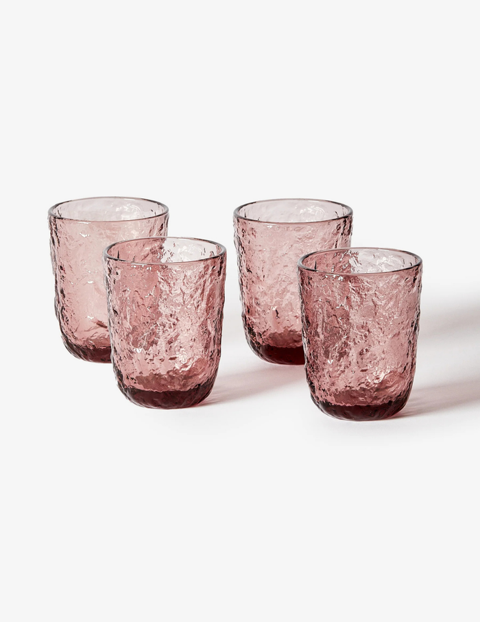 GEM TUMBLERS SET OF 4 in Smoke by Bonnie and Neil