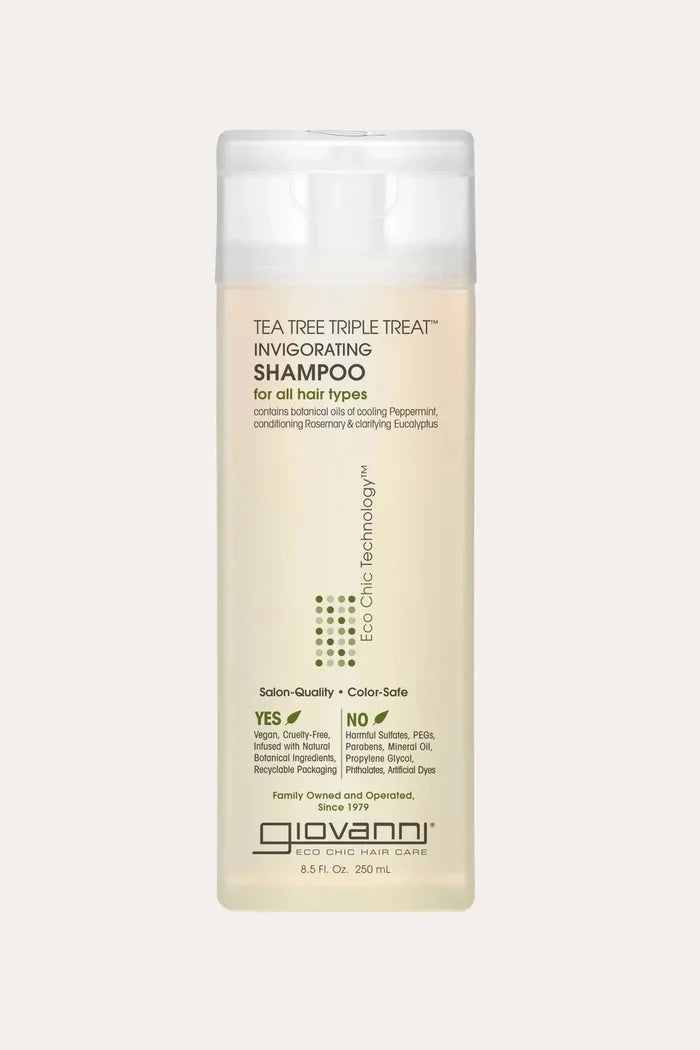 GIOVANNI TEA TREE TRIPLE TREAT INVIGORATING SHAMPOO 8.5oz GIOVANNI