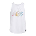 Adidas Girls' Curved Hem Tank Top White