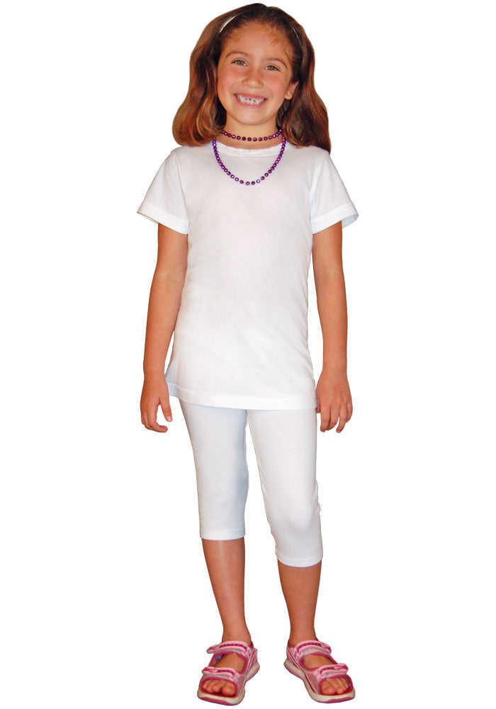 Girls Fine Jersey Longer Length T-shirt