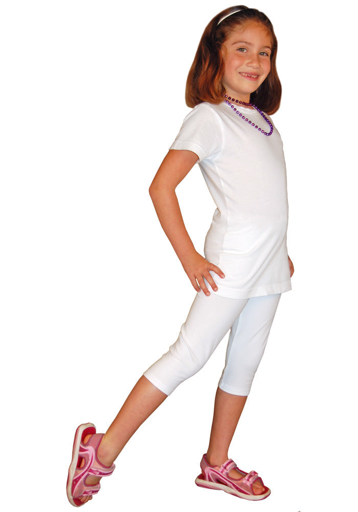 Girls Fine Jersey Longer Length T-shirt