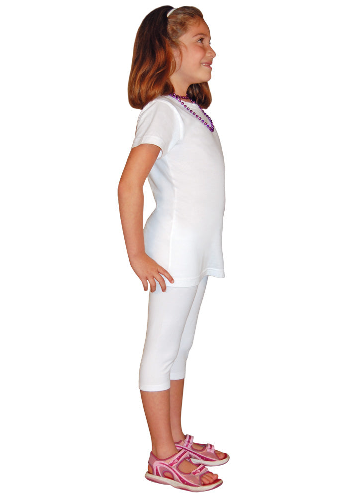Girls Fine Jersey Longer Length T-shirt
