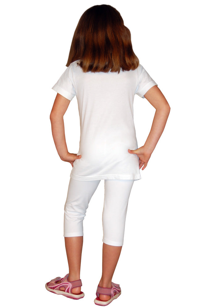 Girls Fine Jersey Longer Length T-shirt