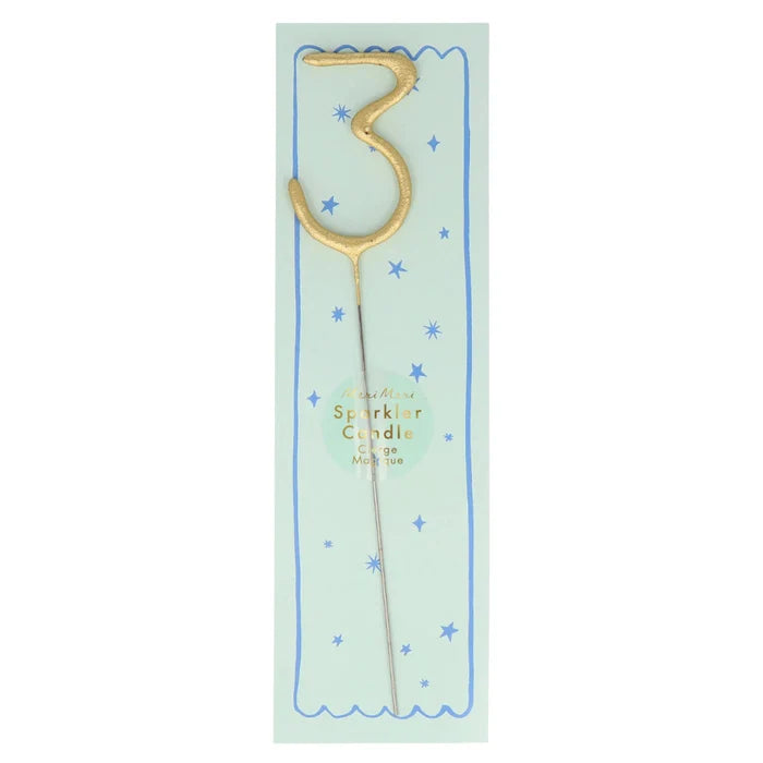 Gold Number Sparkler