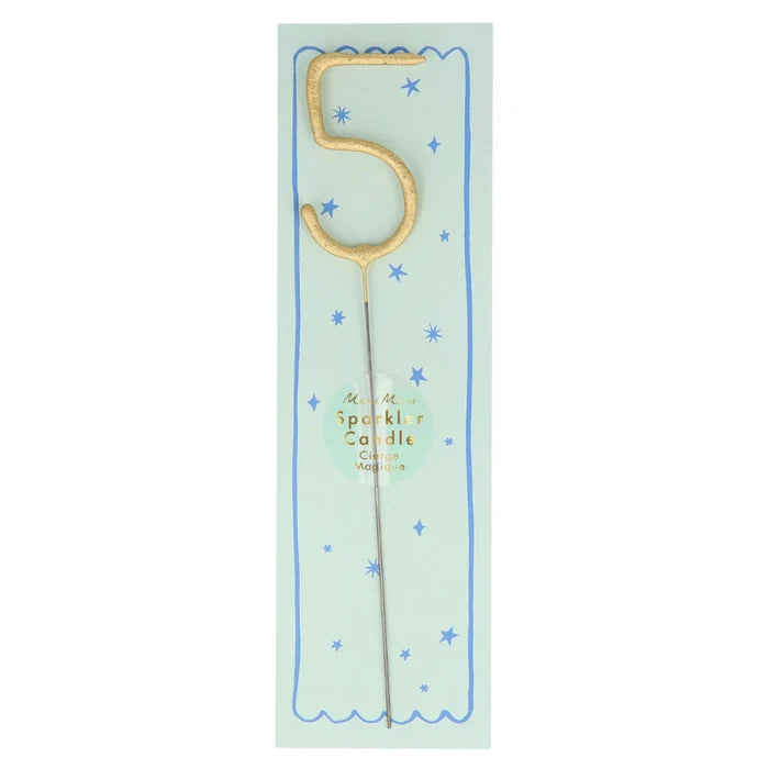 Gold Number Sparkler