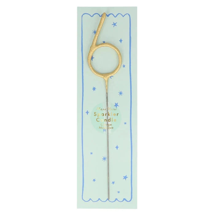 Gold Number Sparkler