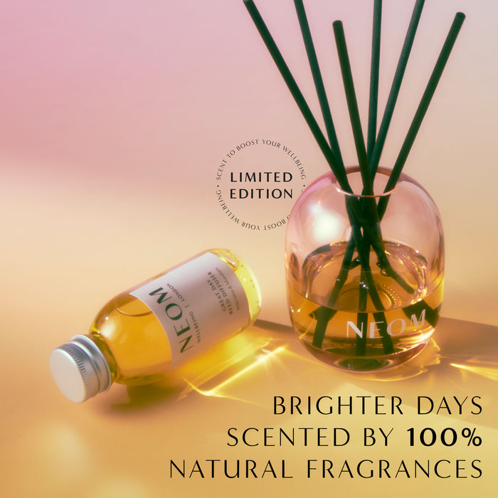 "BRIGHTER DAYS SCENTED BY 100% NATURAL FRAGRANCES"