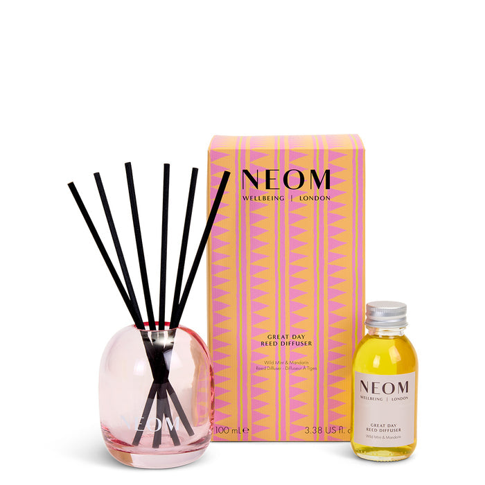 "NEOM great day reed diffuser and box"