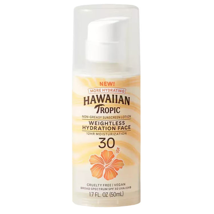 Hawaiian Tropic Hydrating Face Sunscreen Lotion SPF 30 – 1.7 oz – 12 Pack