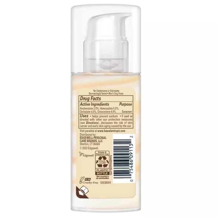 Hawaiian Tropic Hydrating Face Sunscreen Lotion SPF 30 – 1.7 oz – 12 Pack